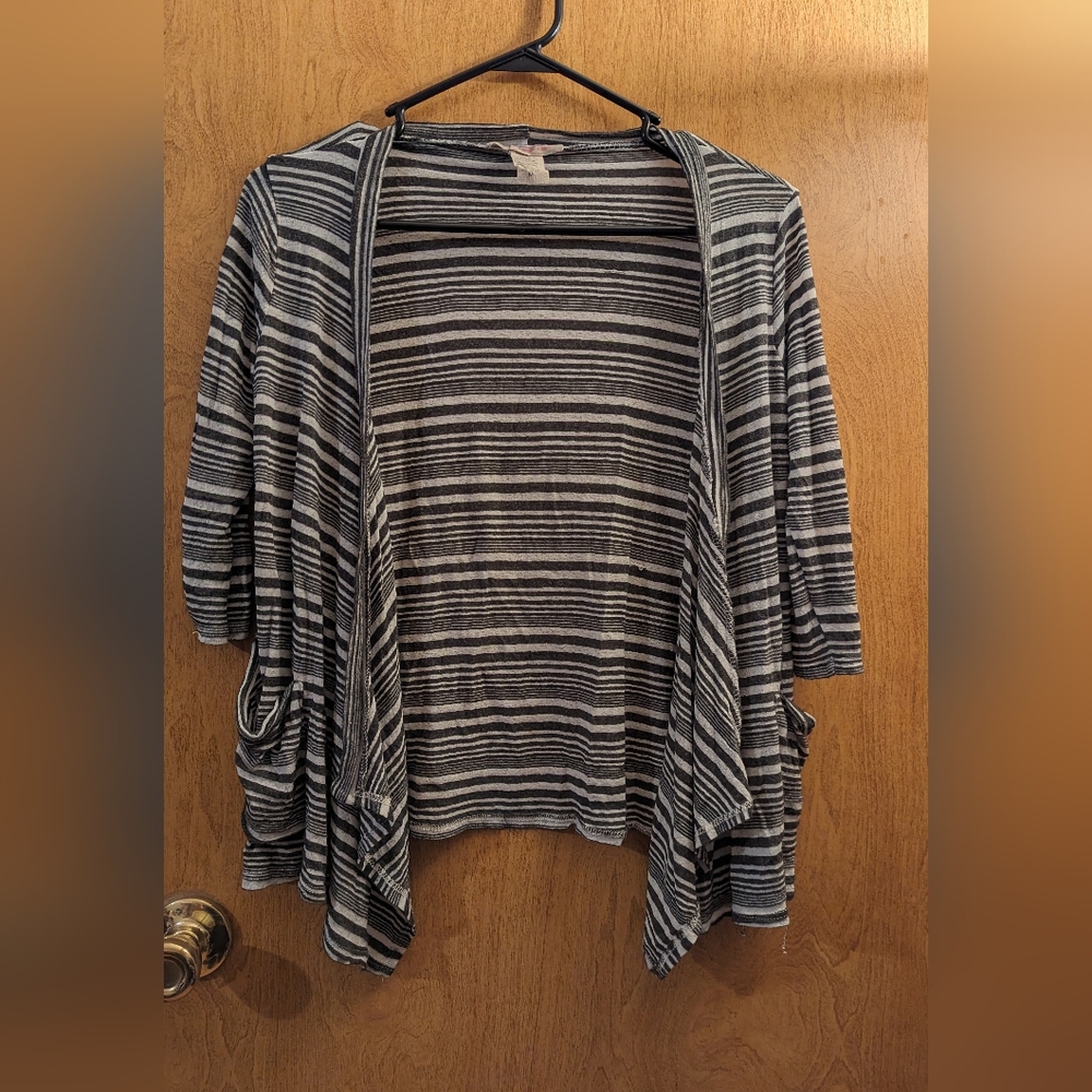 Derek Heart Stripped Cardigan